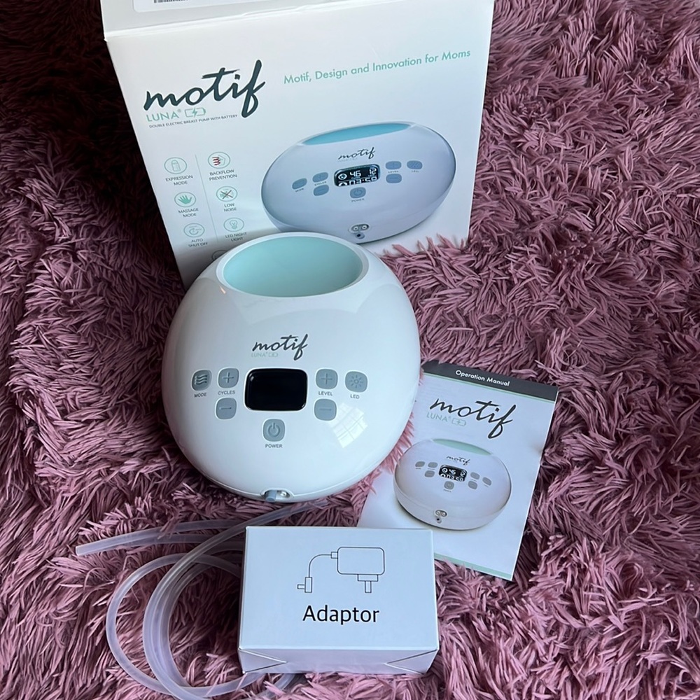Motif Luna Double Electric Breast Pump with battery